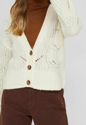 Strickjacke - metallic blue