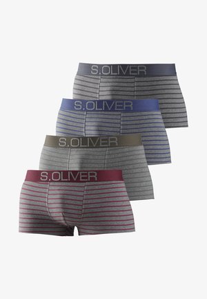 s.Oliver HIPSTER 4 PACK - Kurze Boxershorts - grey
