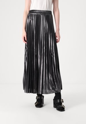 ONLLYON SHINE SKIRT - Skladaná sukňa - black