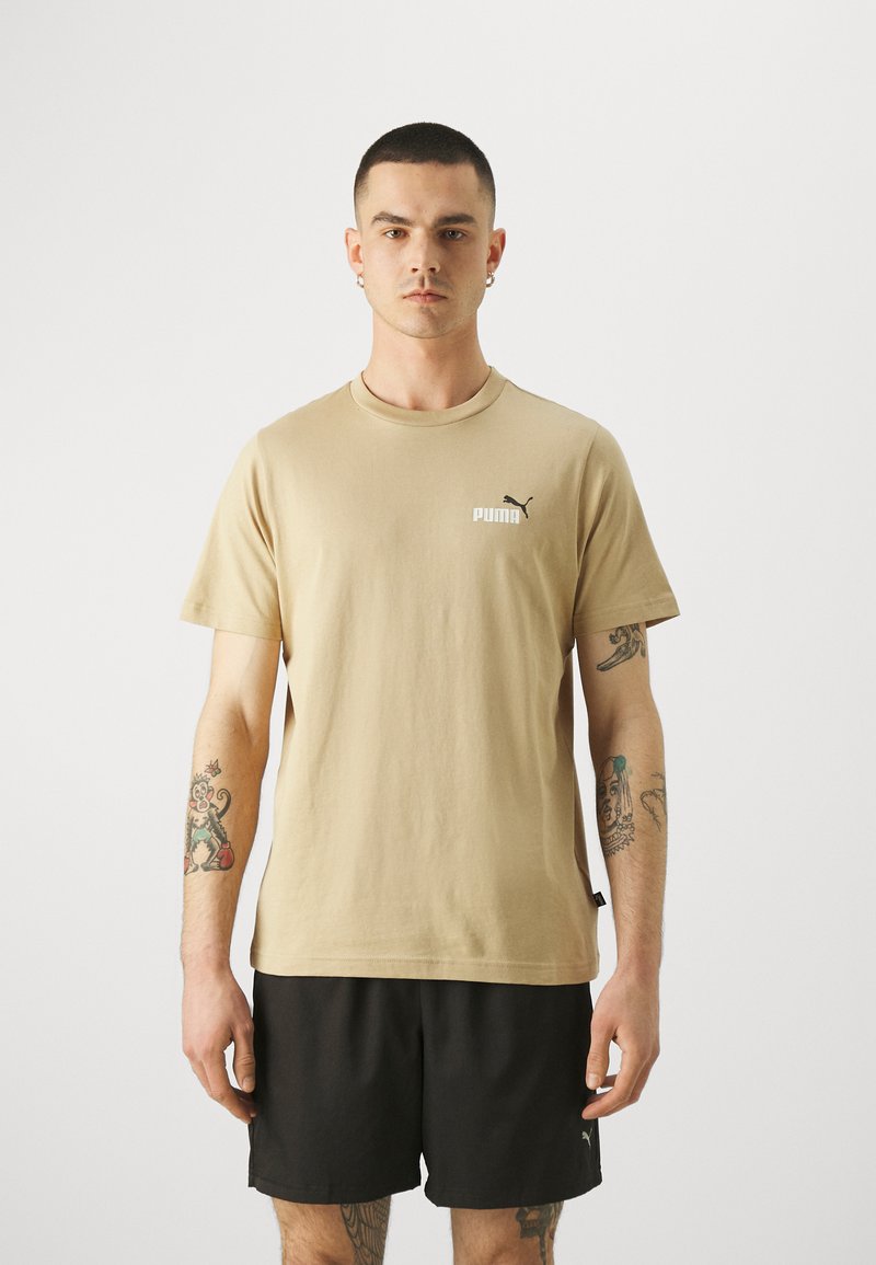 Puma - SMALL LOGO TEE - Jednoduché tričko - prairie tan, Zvětšit