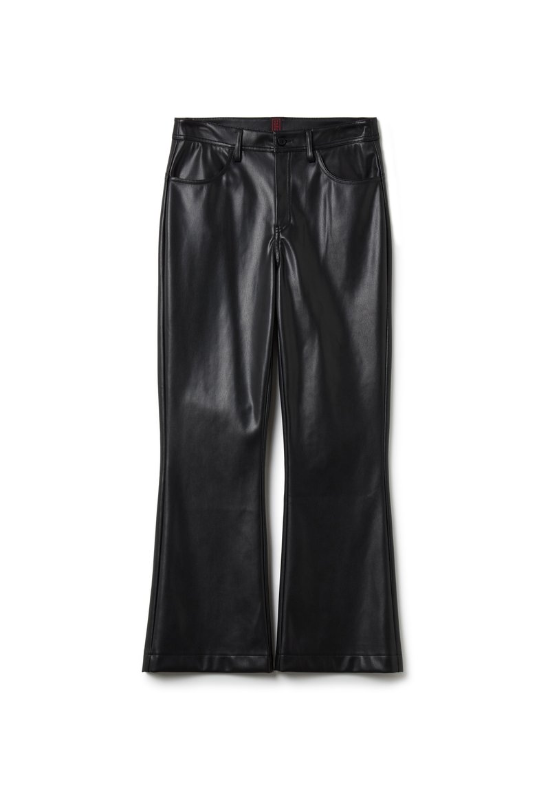 Stefanel Leren broek zwart Stefanel Leren broek zwart