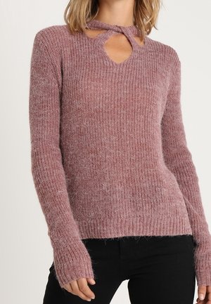 Strickpullover - mottled light pink