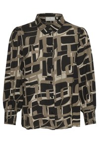 KATANYA 3/4 - Overhemdblouse - black   beige graphic print