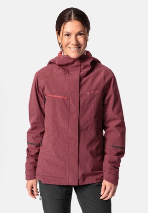 YARAS WARM - Regenjacke / wasserabweisende Jacke - cassis uni