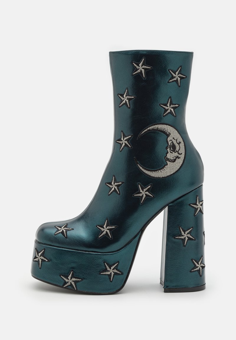 Koi Footwear DREAMS OF MOONCRAFT TEAL BOOTS - Gležnjače s platformom - teal