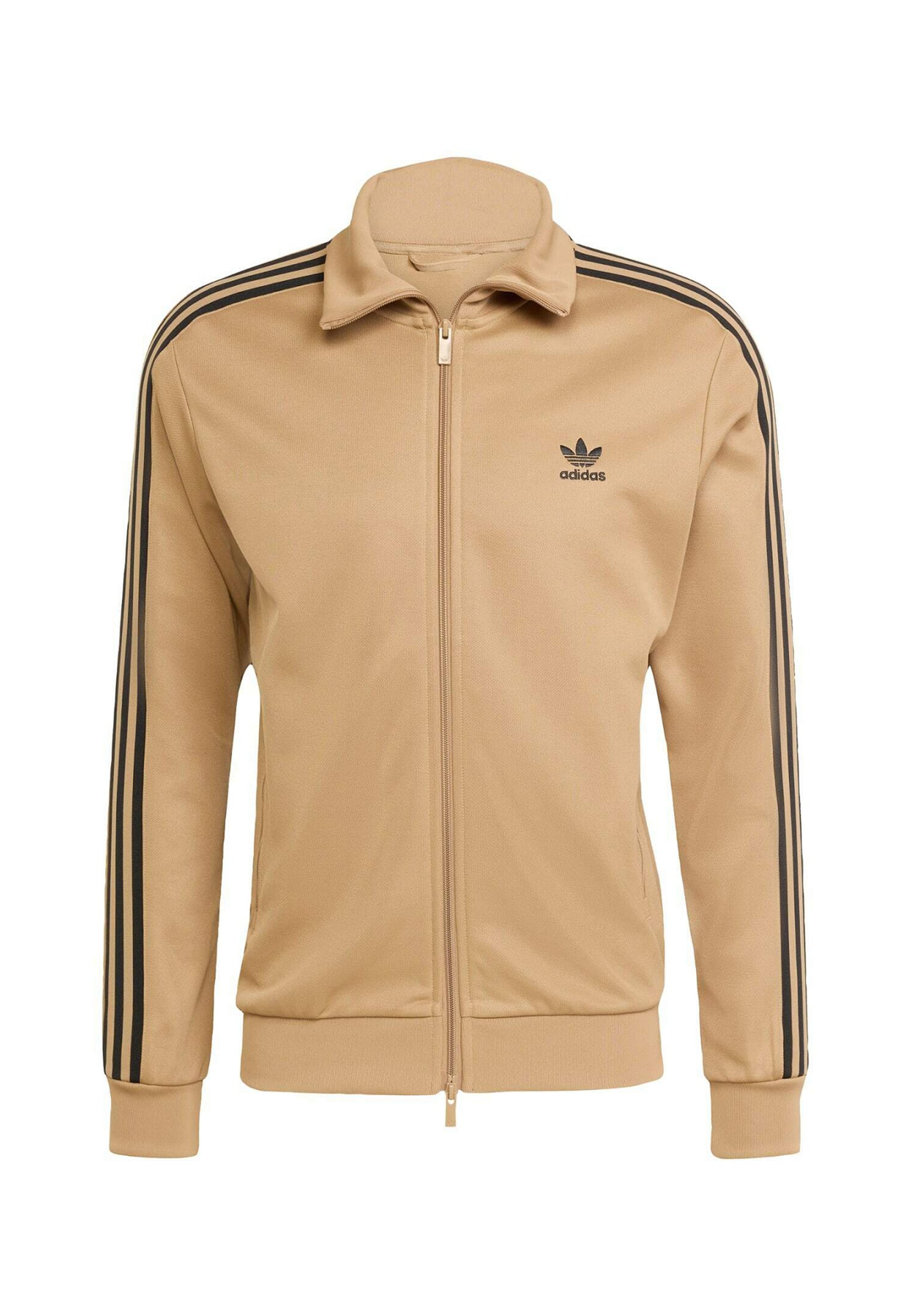 adidas Originals Zip-up sweatshirt - cardboard black/cognac - Zalando