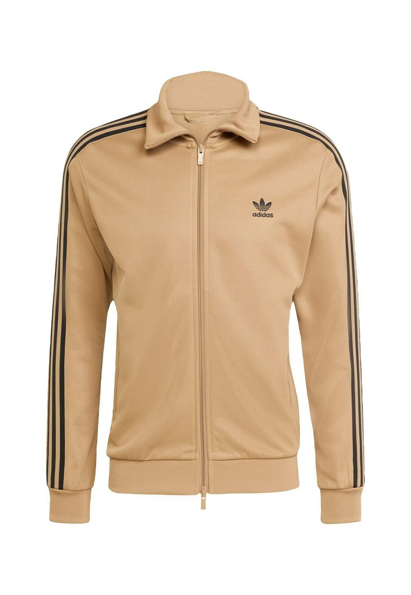 adidas Originals Tröja med dragkedja - cardboard black/cognac - Zalando.se