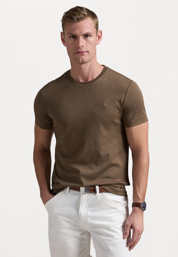 CUSTOM SLIM FIT SOFT COTTON T-SHIRT - Basic T-shirt - cedar heather