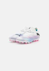 Puma FUTURE PRO - Botines de fútbol para terreno firme - white/black/poison pink