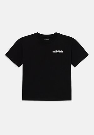 GEO BACKPRINT RELAXED TEE UNISEX - Print T-shirt - black