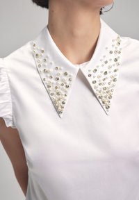 adL STONE COLLAR - Bluse - white
