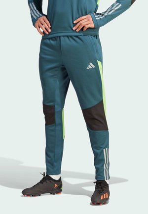 TIRO 23 COMPETITION WINTERIZED - Tracksuit bottoms - arctic night   semi lucid lime