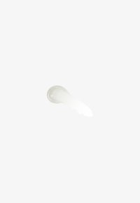 Crema trasparente e gelatinosa di colore bianco perlaceo, stesa in una goccia liscia e allungata su uno sfondo semplice.
