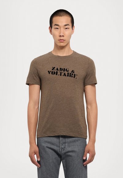 Zadig & Voltaire TOMMY  - T-Shirt print - cognac