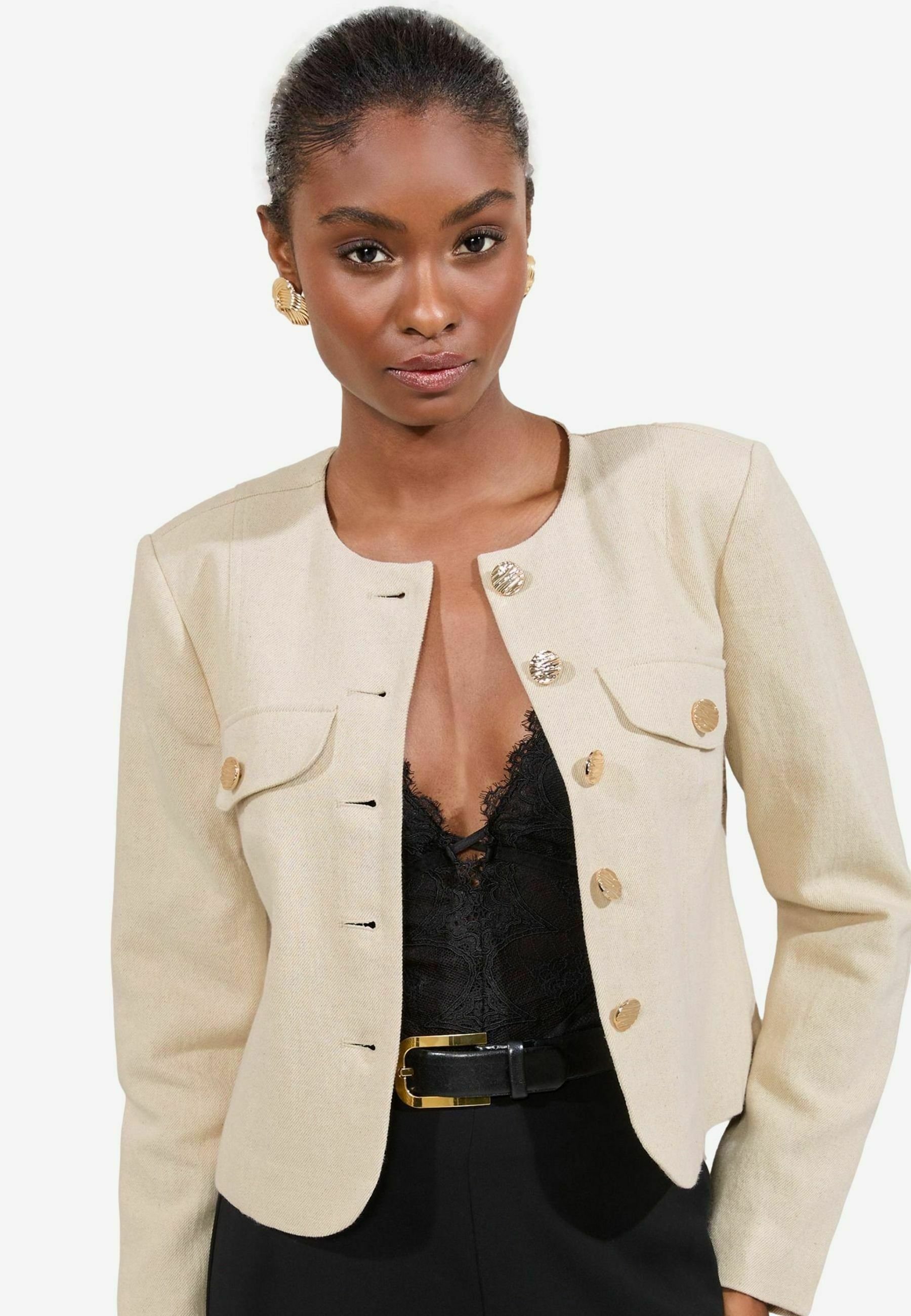 Elisabetta Franchi WOMENS - Blazer - burro/nero/beige - Zalando