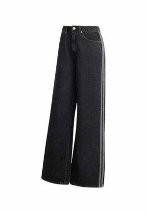 adidas Originals, HIGH RISE WIDE LEG DENIM PANT - Wide Leg - true black denim