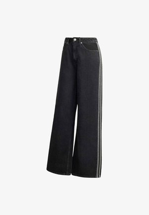 adidas Originals, HIGH RISE WIDE LEG DENIM PANT - Wide Leg - true black denim