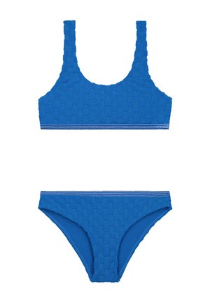 RUBY SCOOP SET  - Bikini - electric blue check