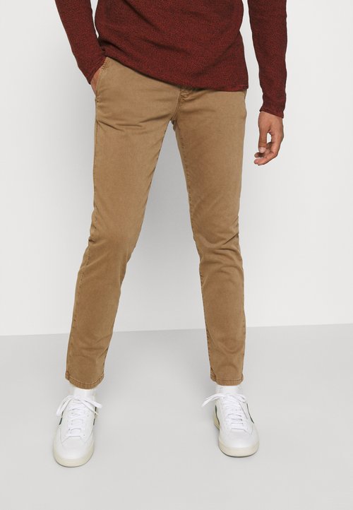 Pantaloni chino da uomo grandi e alti aderenti - GoodFellow - grigio Pantaloni chino da uomo grandi e alti aderenti - GoodFellow - grigio