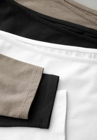 THE SET 3 PACK - Langarmshirt - black beige white