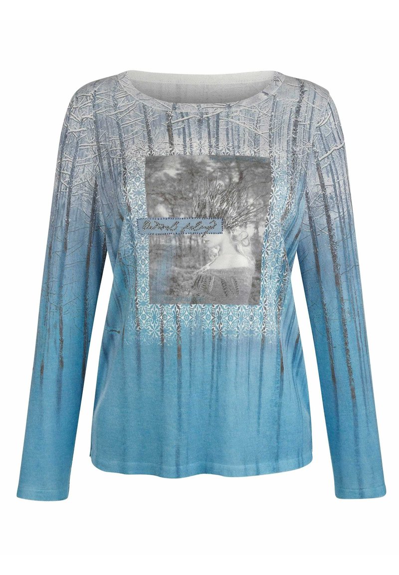 Damen Strickjacken | Amy Vermont Strickpullover hellblau,grau/hellblau - SL26724 Damen Strickjacken | Amy Vermont Strickpullover hellblau,grau/hellblau - SL26724