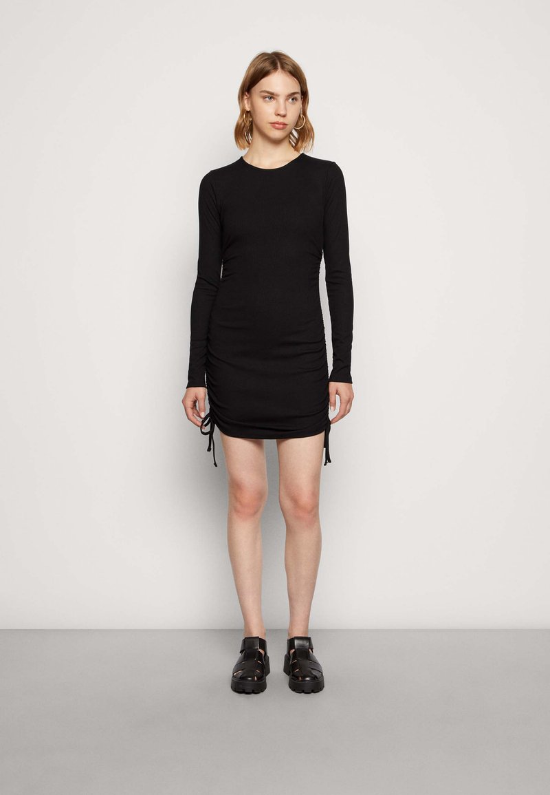 Hollister Co. CREW SIDE CINCH DRESS Jumper dress black Zalando.de