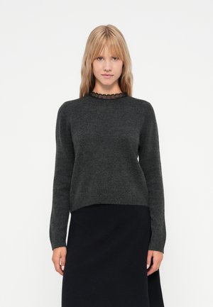 ONLTAMMY O NECK  - Trui - dark grey melange