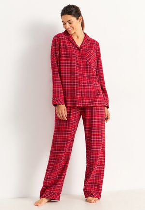 CHECKED SET - Nattplagg set - red checked