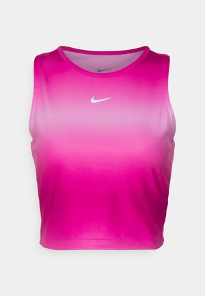 CROP TANK - Débardeur - active fuchsia/silv