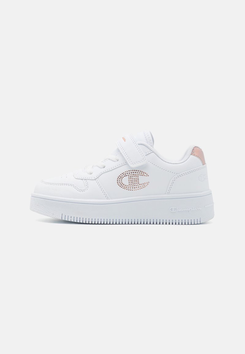 Champion RD18 PLATFORM GLITTER UNISEX - Sneaker low - white/rose gold