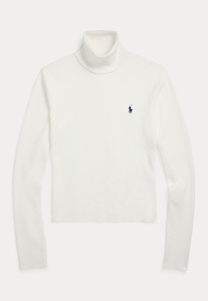 Polo Ralph Lauren COTTON-BLEND TURTLENECK - Πουλόβερ - white