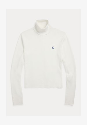 Polo Ralph Lauren COTTON-BLEND TURTLENECK - Πουλόβερ - white