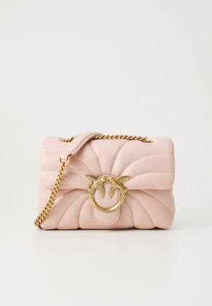 LOVE PUFF MINI QUILT - Torba čez telo - pink/dusty pink(antique gold-coloured
