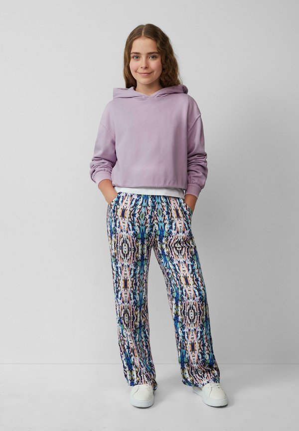 MIT RÜCKEN UND GARMENT DYE - Kapuzenpullover - flieder