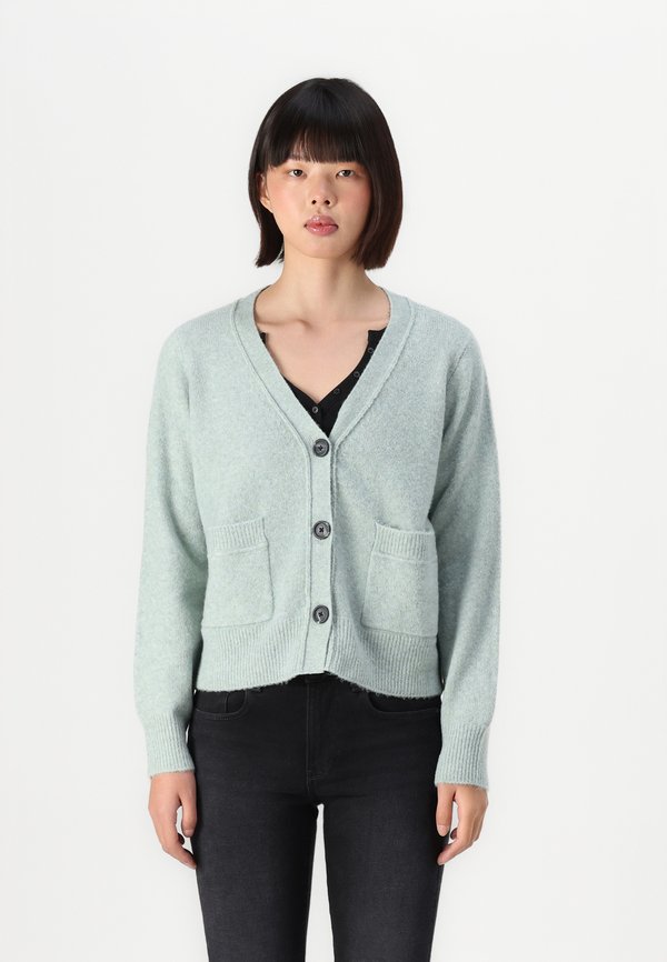 VMSERENA V NECK CARDIGAN - Cardigan - gray mist