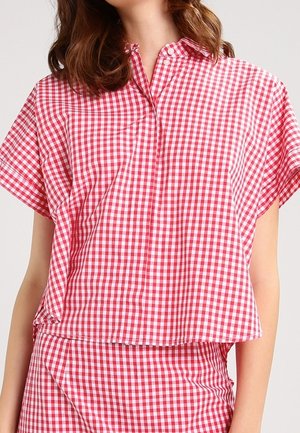 Button-down blouse - red