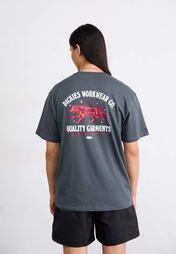 WOLF COUNTRY  - Print T-shirt - charcoal