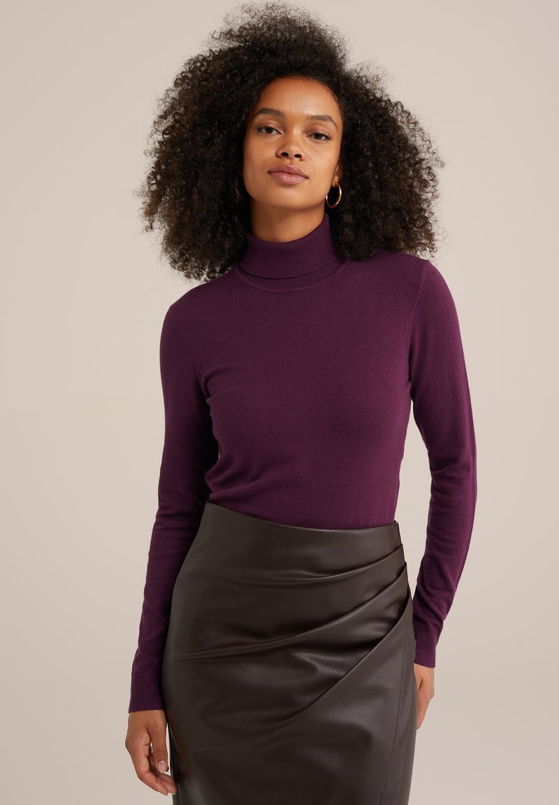 WE Fashion COLTRUI - Stickad tröja - violet