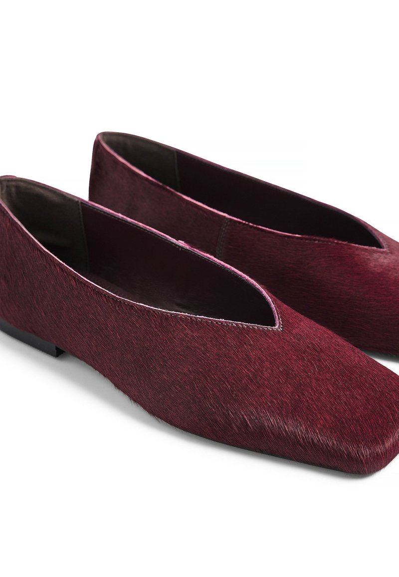 NA-KD SQUARED TOE Ballerine bordeaux