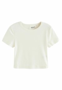 Next SLIM FIT SHORT SLEEVE CREW NECK   - T-shirt - bas - ecru white