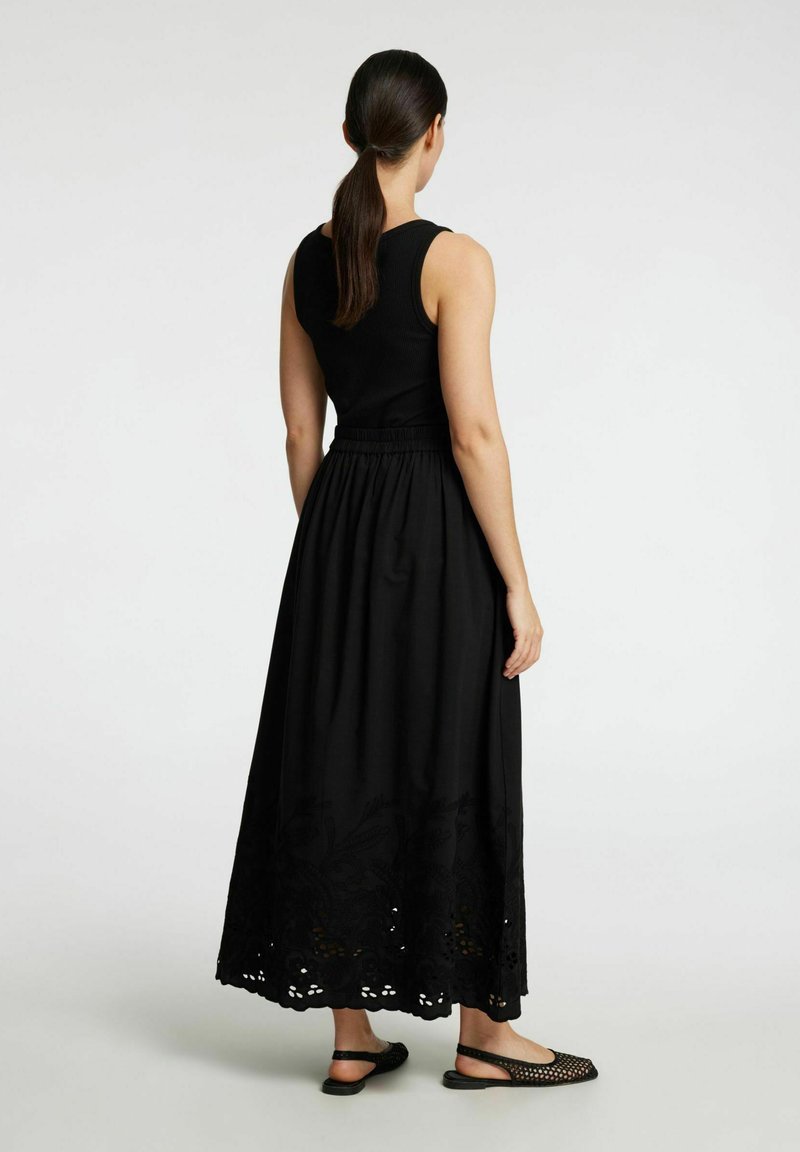 Jupe Ample En Laine Noire Selected Femme - Taille 38, Neuve Sans étiquette - Coupe Fluide Et Confortable