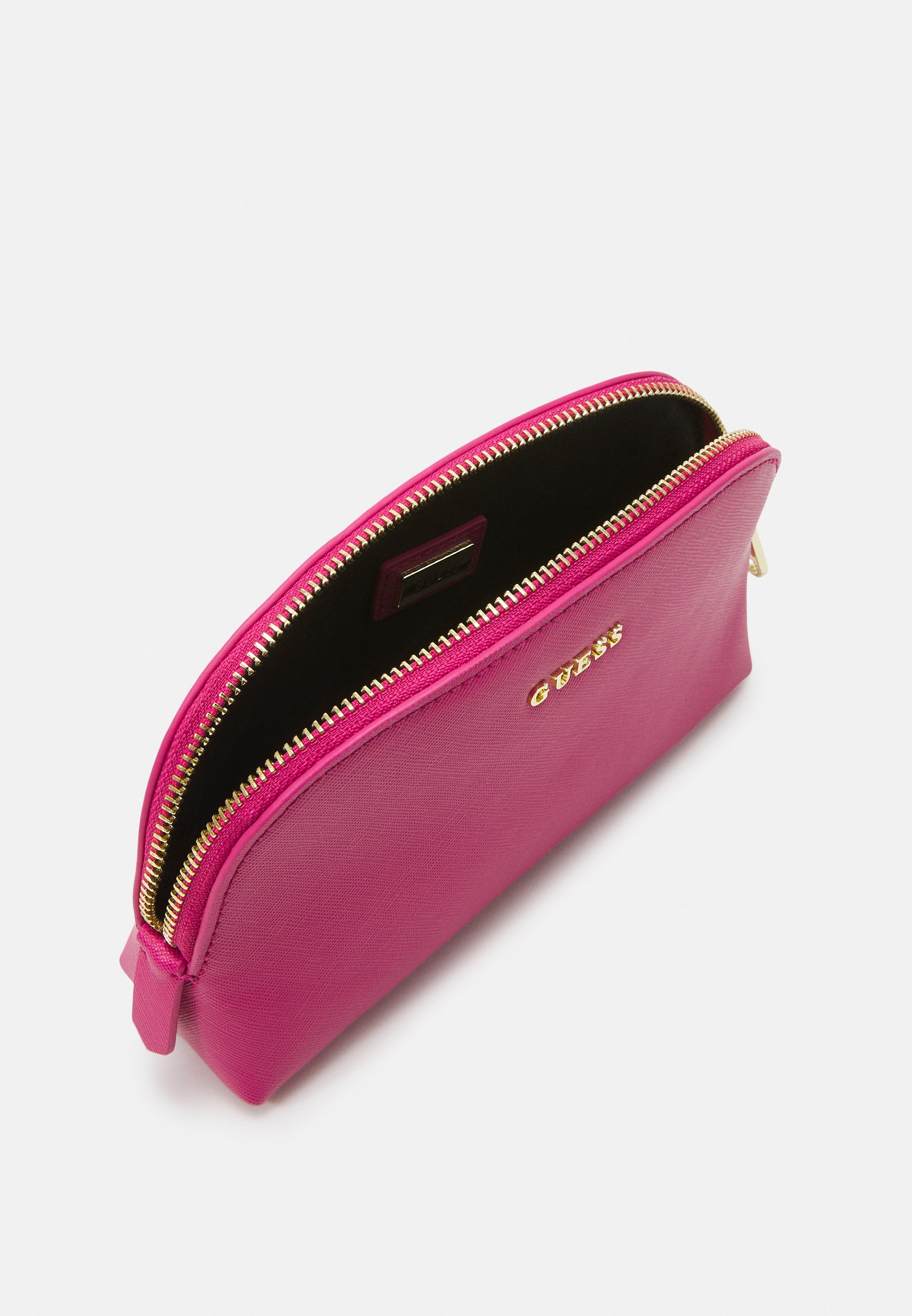 guess pink makeup bag
