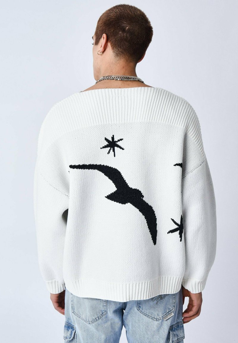 Project X Paris SEAGULL AND STARS - Pullover - blanc