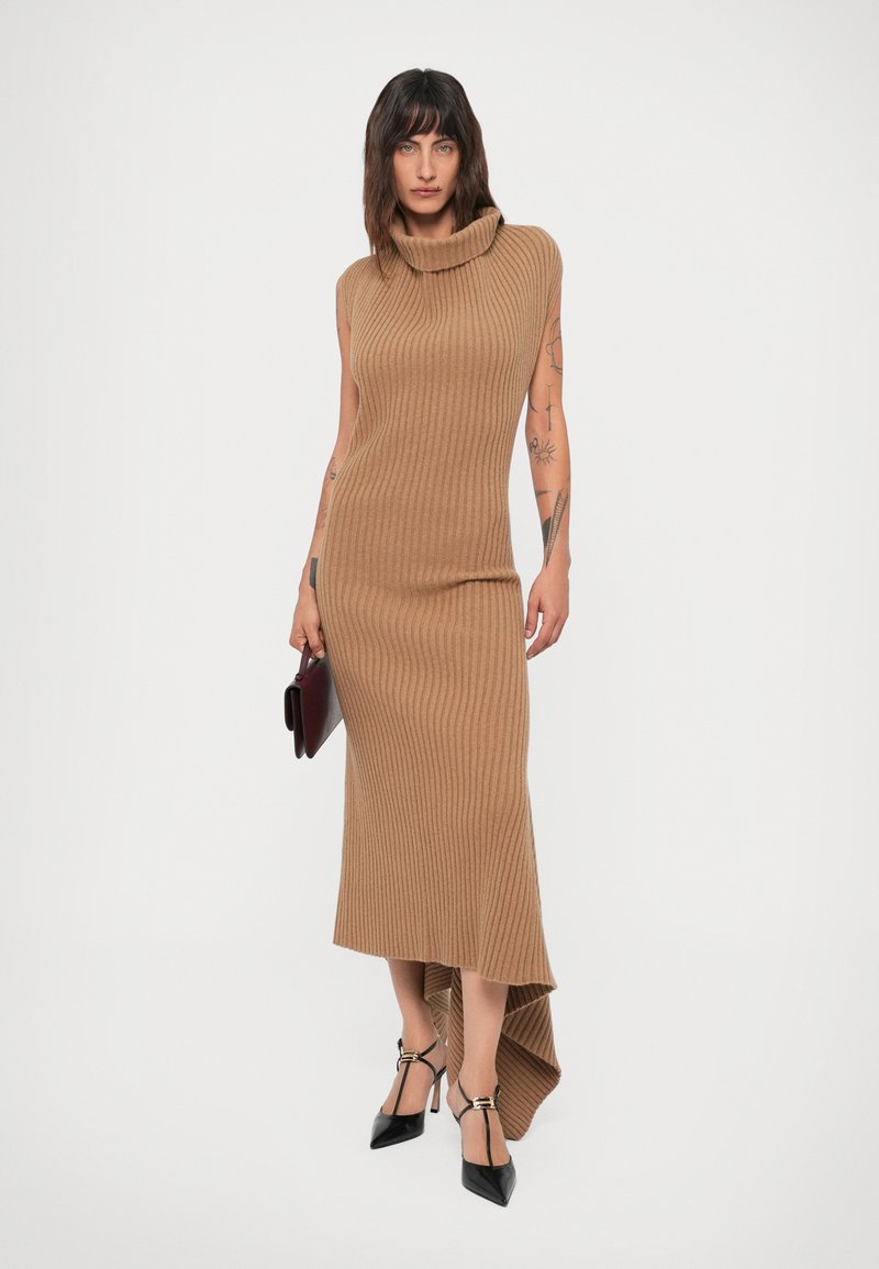 Victoria Beckham DRAPED SLEEVELESS DRESS Jumper dress dark