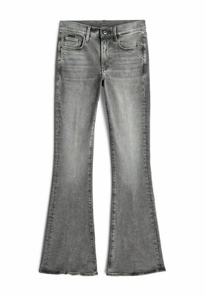 G-STAR, 3301 FLARE JEANS - Jeans Bootcut - faded odyssey grey