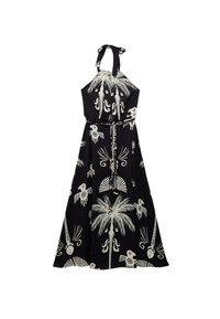 Koton PRINTED HALTER NECK  - Vestito casual - black