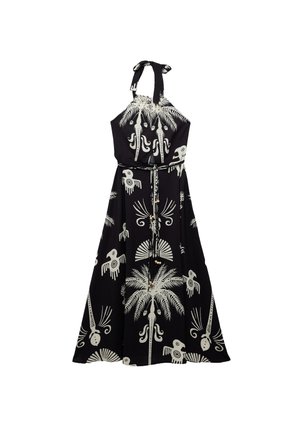 Koton PRINTED HALTER NECK  - Vestido informal - black