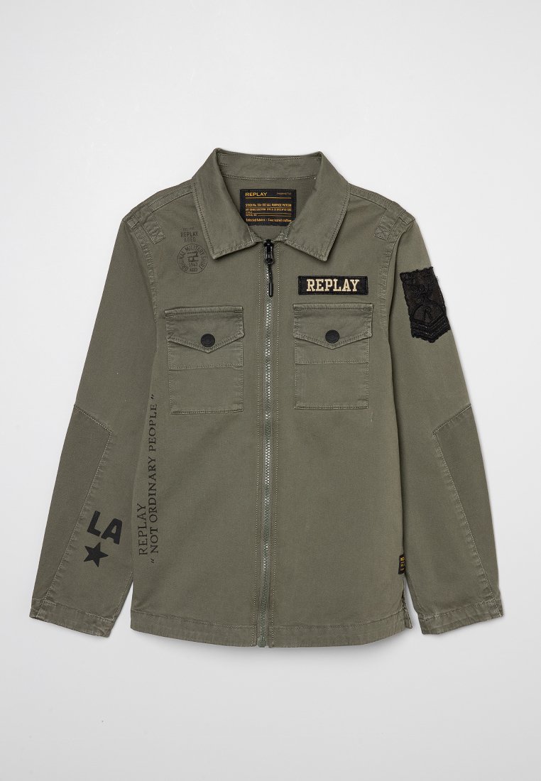 Replay Lichte jas olijfgroen Replay Lichte jas olijfgroen