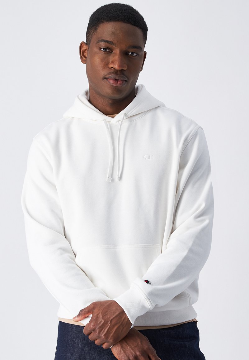 Champion ICONS TONAL SMALL - Felpa con cappuccio - offwhite