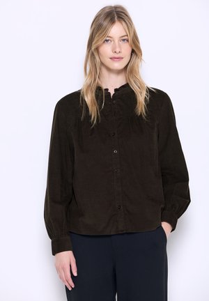 MIT RÜSCHENDETAILS - Camicia - braun